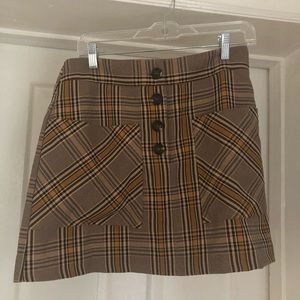 Plaid mini-skirt